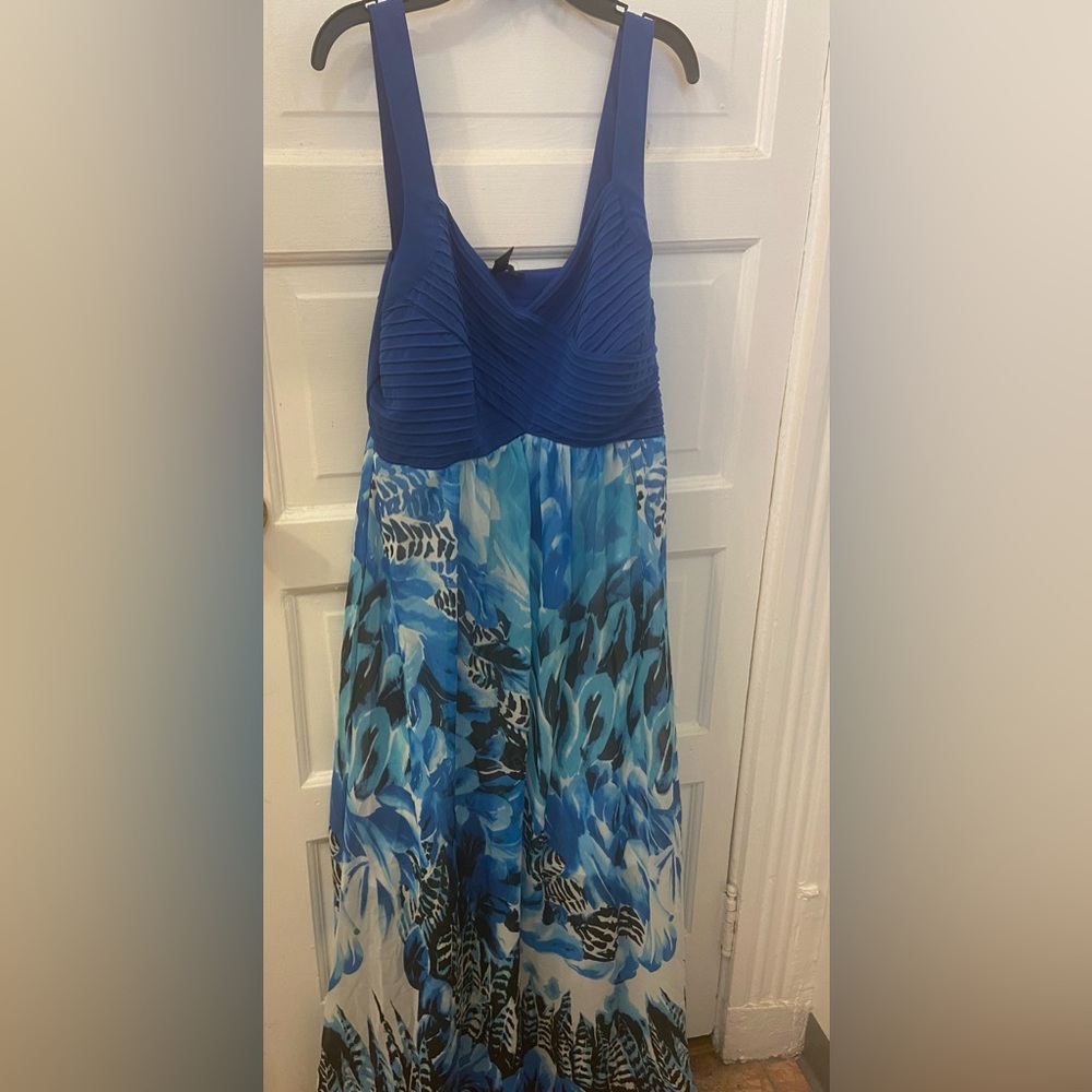 BRAND NEW! Ashley Stewart Ribbed Bodice Summer Dress